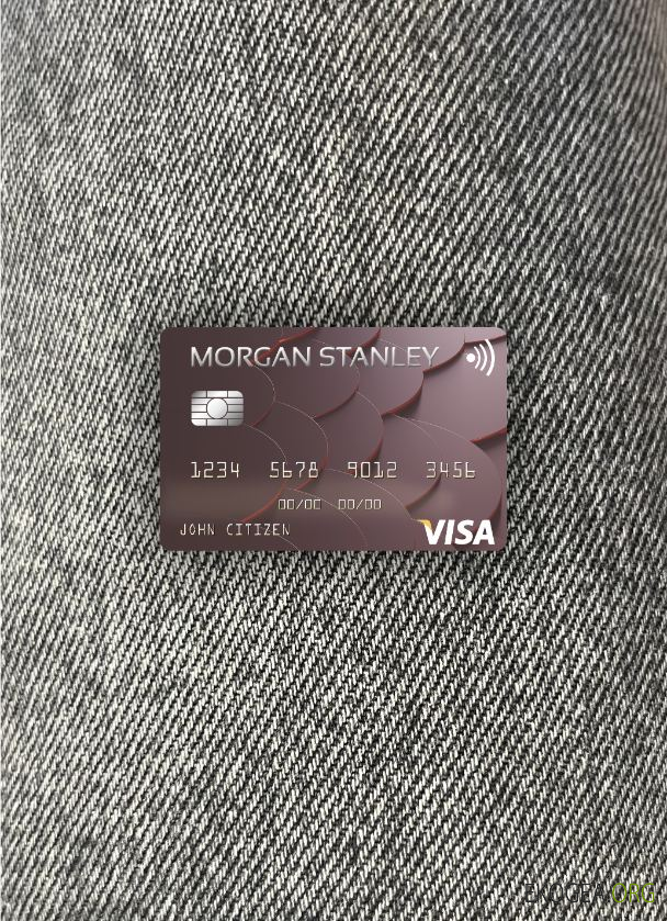 USA Morgan Stanley Bank carte visa photolook , avant